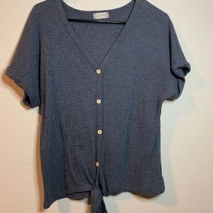 ALTARD STATE Blue women’s button up top